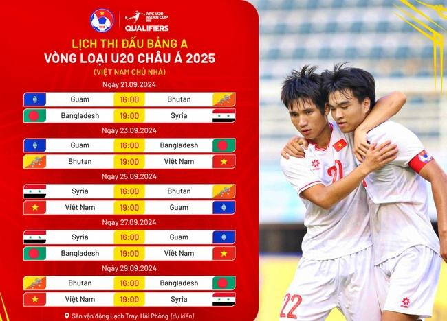 VTV5 VTV6 trực tiếp bóng đá Việt Nam vs Bhutan 19h00 hôm nay, VL U20 châu Á 2025 - Ảnh 2.